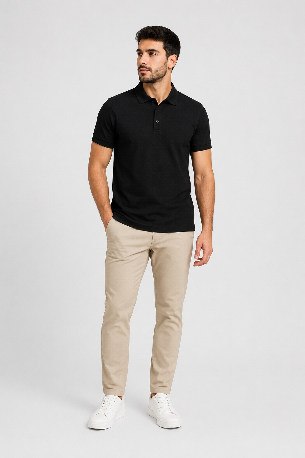 بولو رجالي قطن 100% - الألوان الأساسية | RUN BE Premium Polo