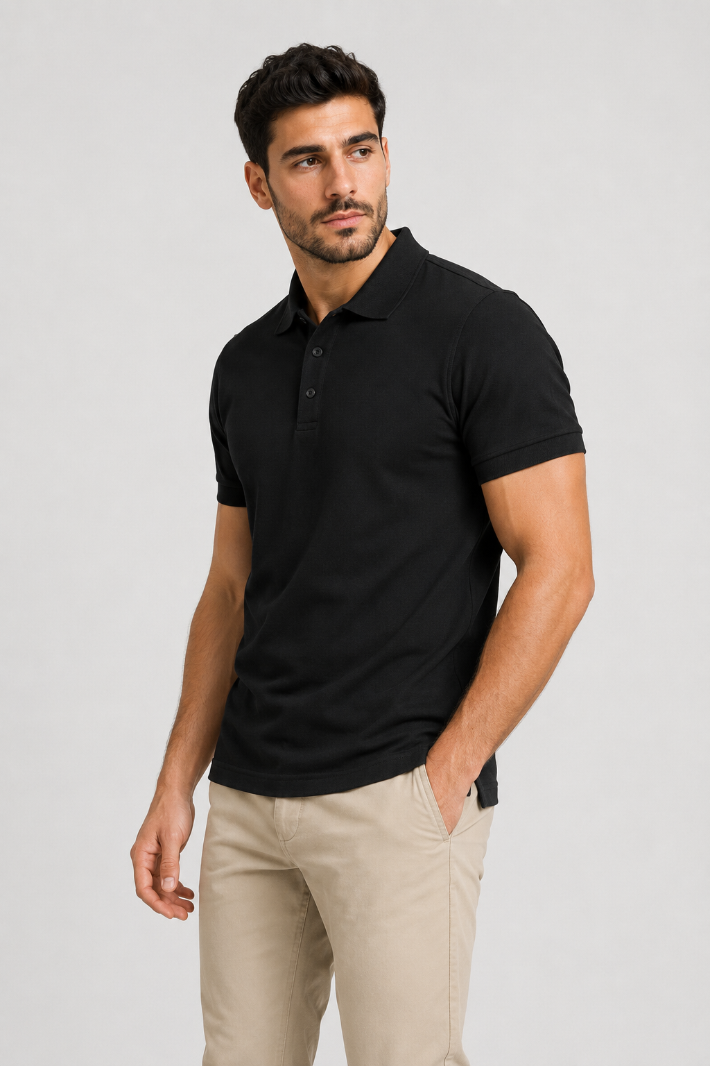 بولو رجالي قطن 100% - الألوان الأساسية | RUN BE Premium Polo