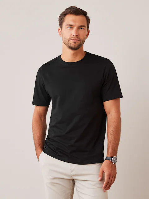 5-Pack Black 100% Cotton T-Shirts – 99₪ | RUN BE