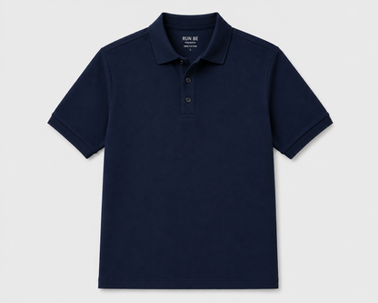 بولو رجالي قطن 100% - كحلي | Premium Polo