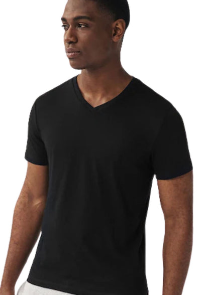 Premium V-Neck Cotton T-Shirt | 4 Pack