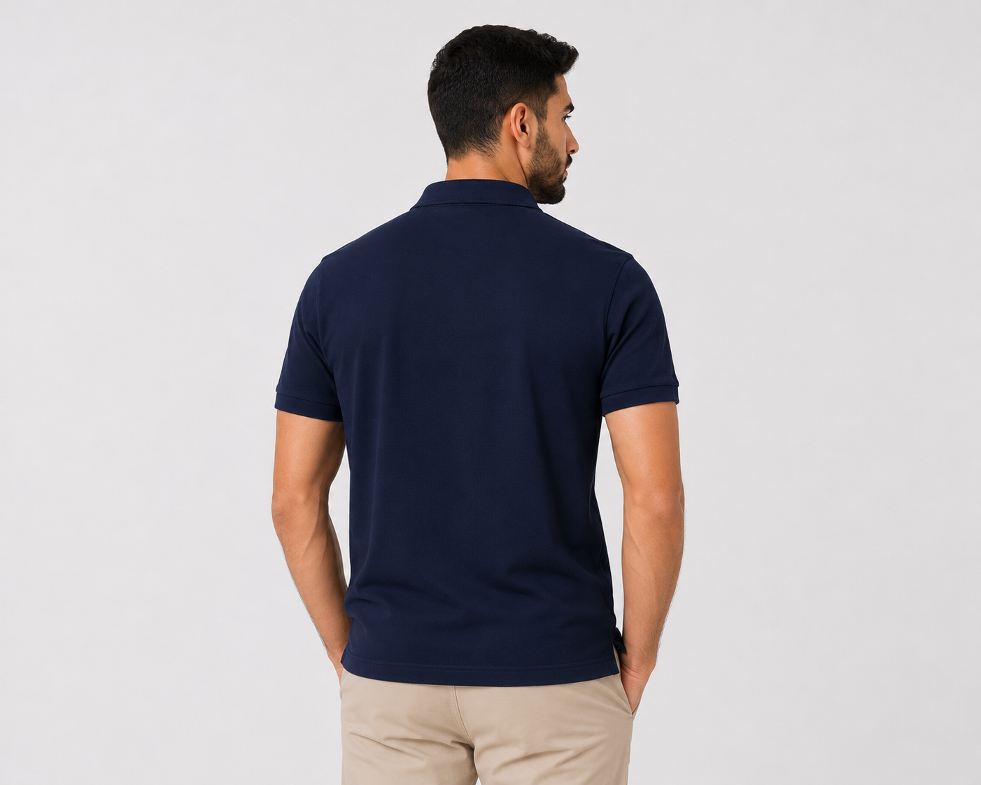 بولو رجالي قطن 100% - كحلي | Premium Polo