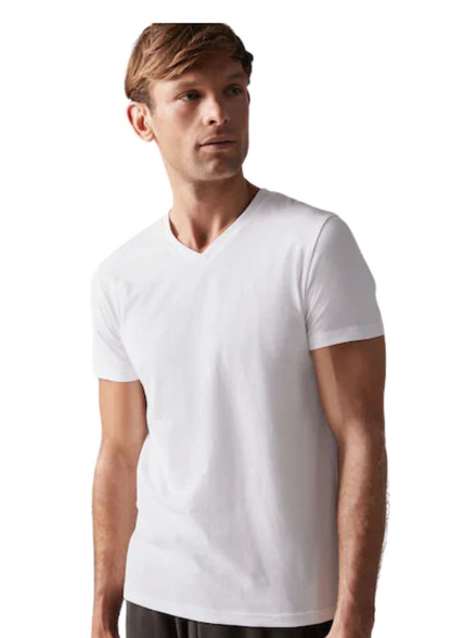 Premium V-Neck Cotton T-Shirt | 4 Pack