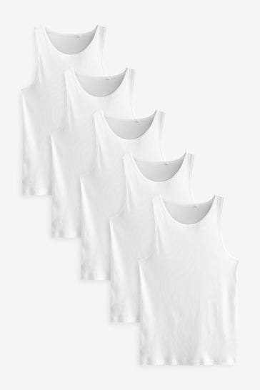 6 Piece Set - Daniel Tops 100% High Quality Cotton - white