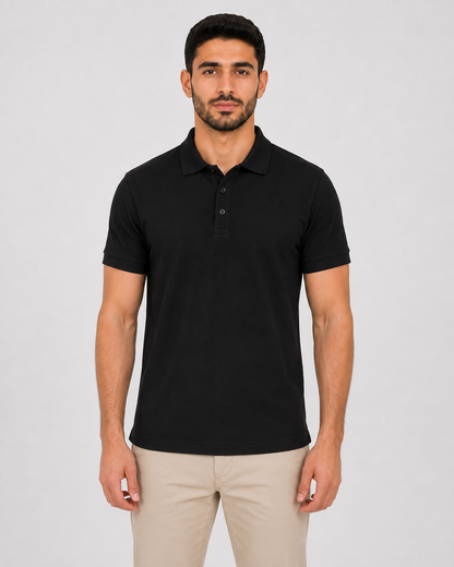 بولو رجالي قطن 100% - الألوان الأساسية | RUN BE Premium Polo