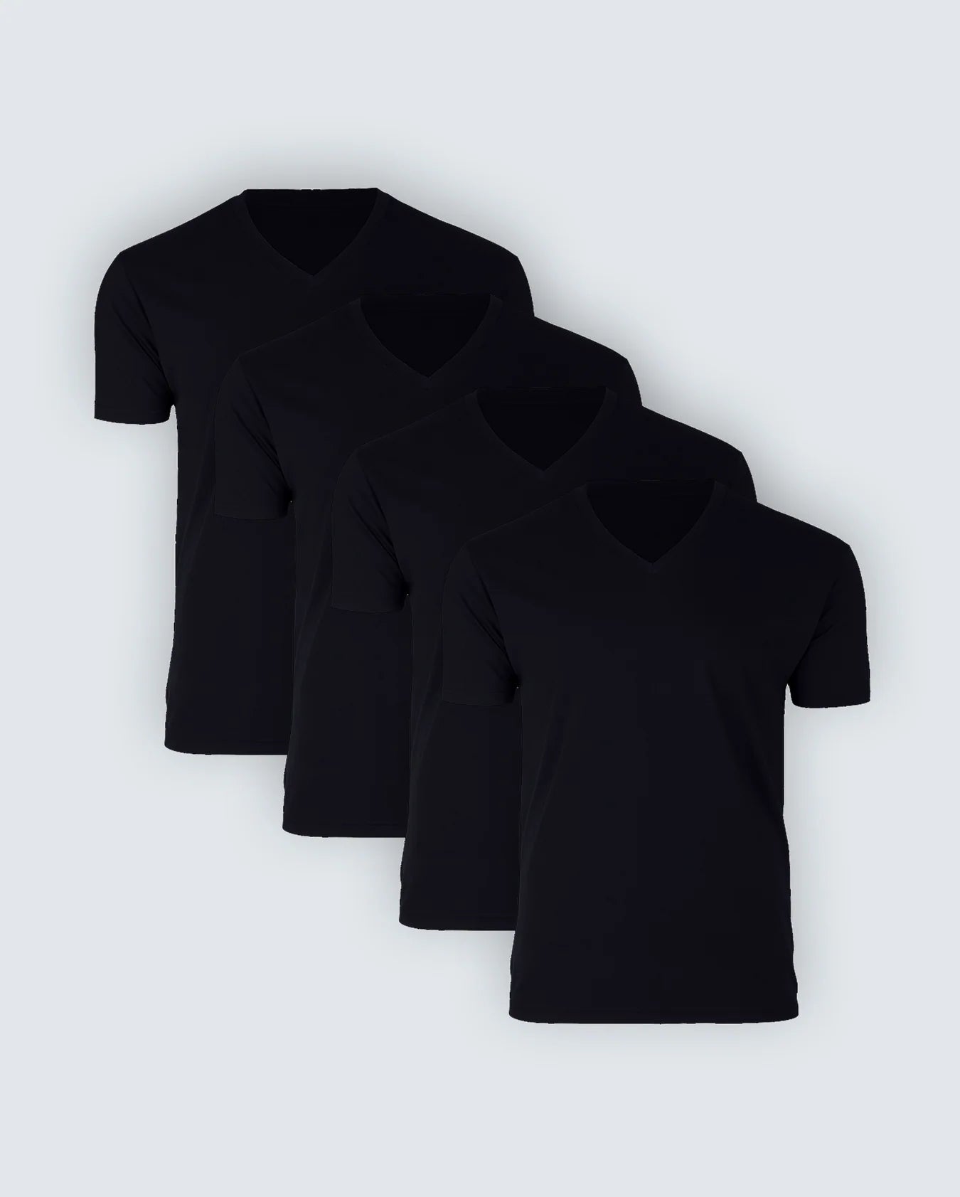 Premium V-Neck Cotton T-Shirt | 4 Pack