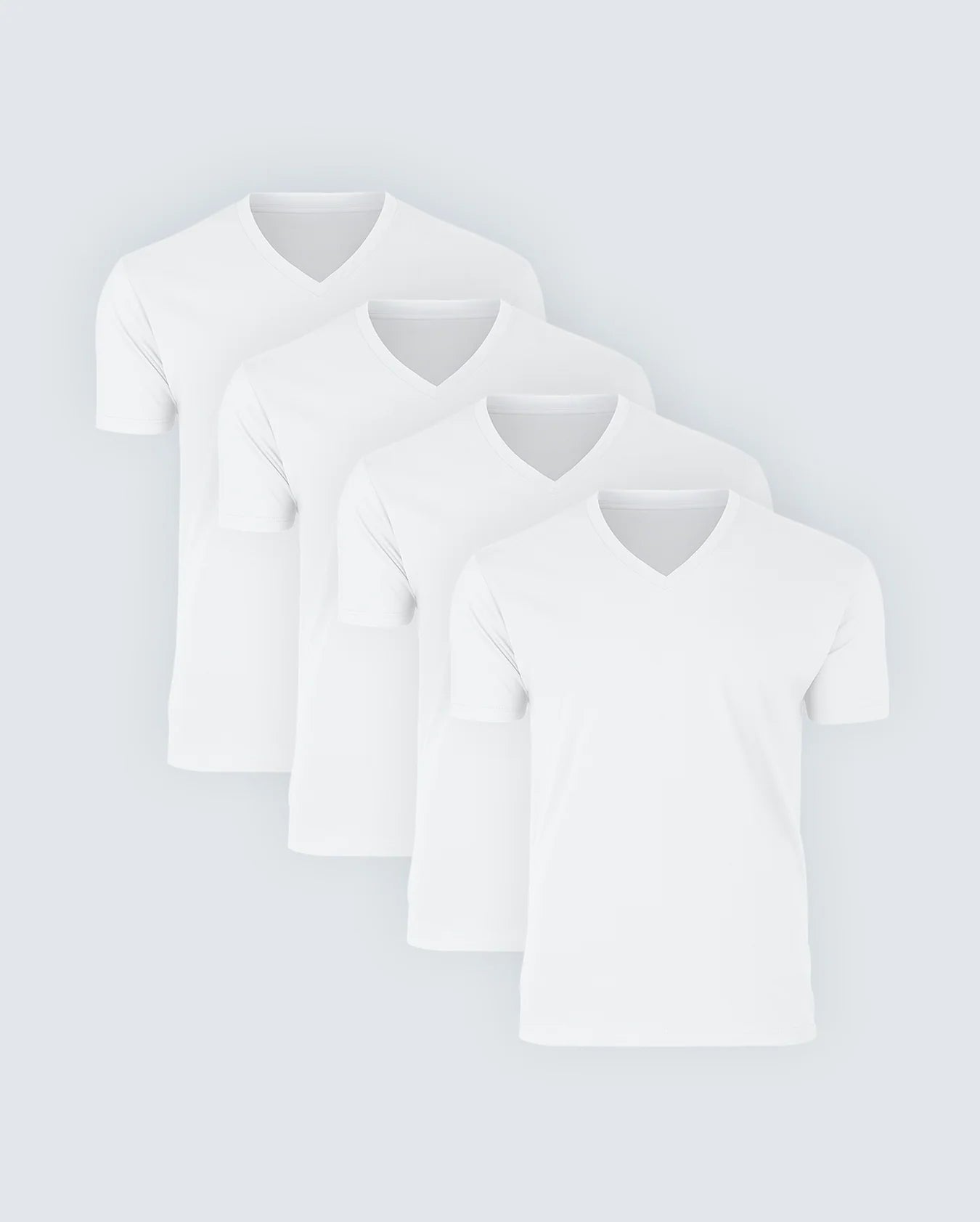 Premium V-Neck Cotton T-Shirt | 4 Pack