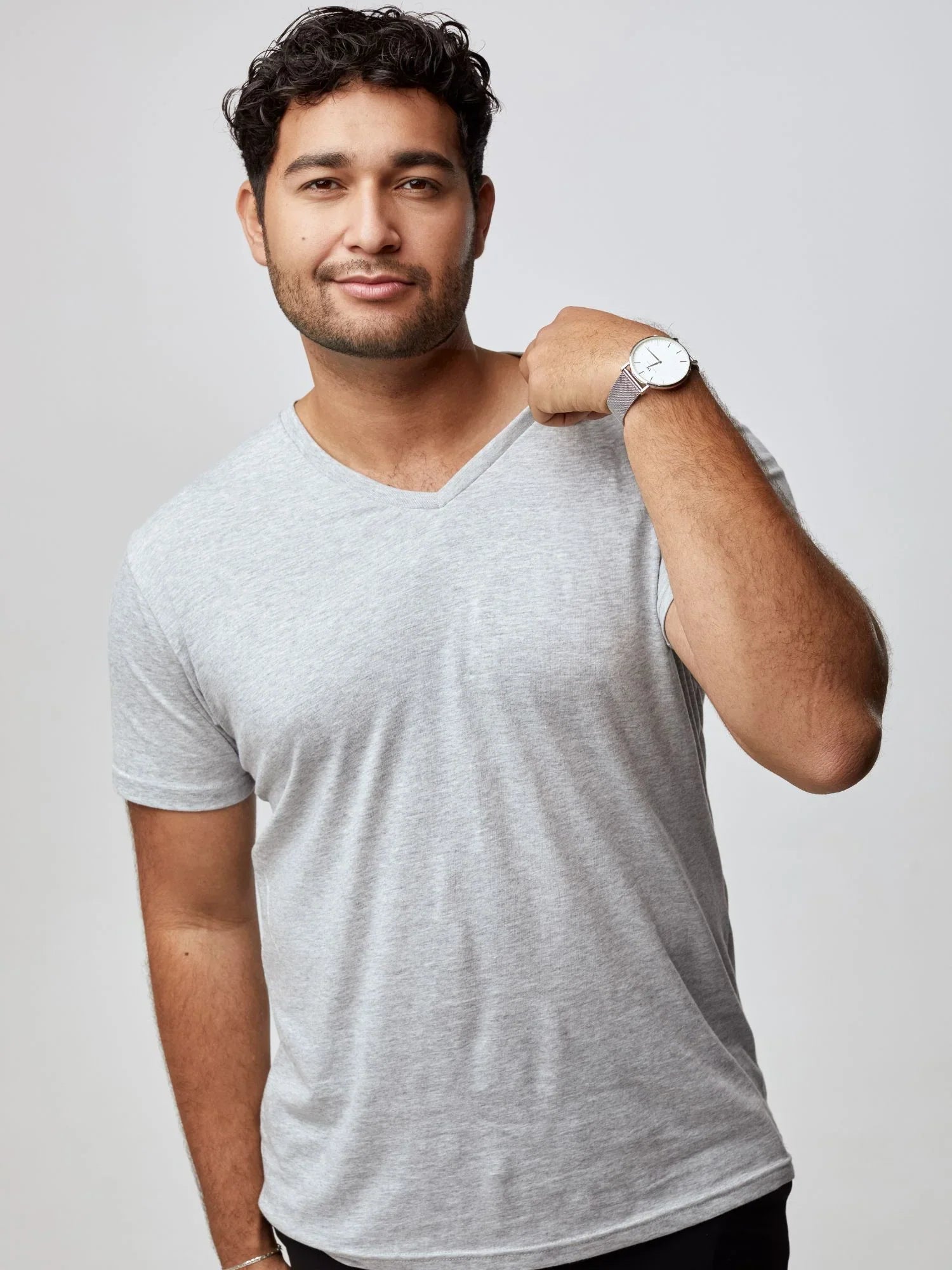 Daniel Heather Grey V-Neck