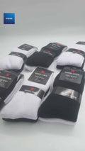 Unisex Warm Thermal Wool Socks and Breathable Cozy Boot Socks 12 pairs  (black&white) - Brando -  Basic Clothing for Men