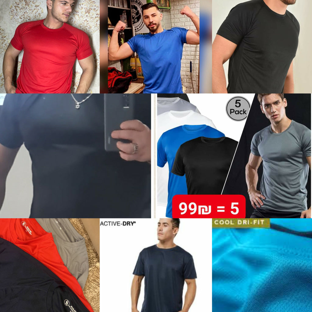 عرض خاص !! عدد 5 ب 99 ₪ بلا يز درايفت سبورت ضد التعرق Cool Dry ماركة Run Be - Brando -  Basic Clothing for Men