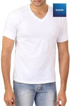 Regular Fit 100% Cotton V-Neck Underwear T-Shirts 6 Pack Black - Brando -  Basic Clothing for Men