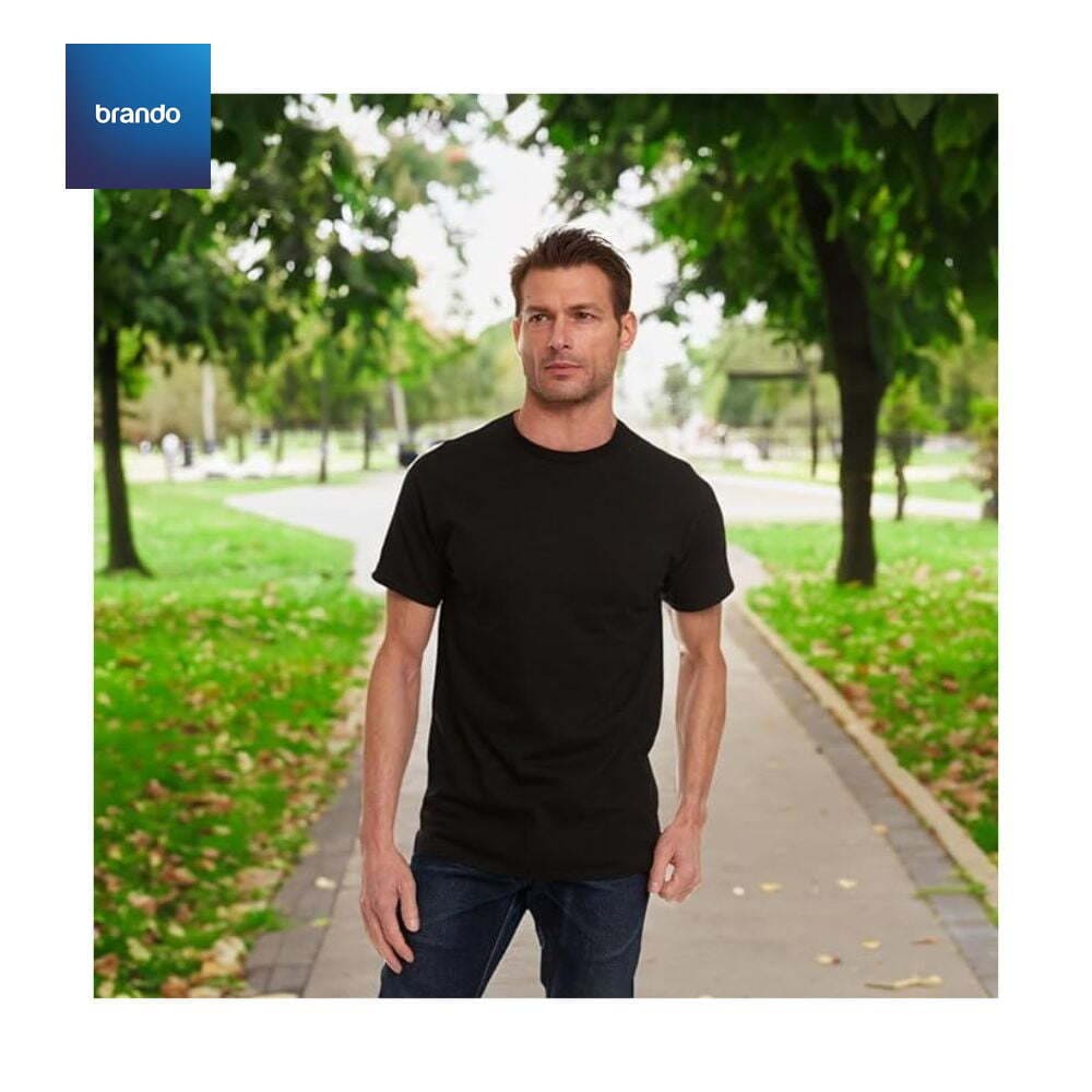 5 Pack - RB 100% Cotton Indian  HIGH QUILITY T-Shirts - Brando -  Basic Clothing for Men