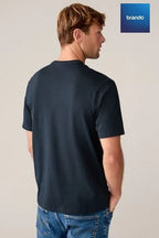 4 Pack-Black/White/Navy/Grey Marl Basic Crew Neck T-Shirts Cotton 100% - Brando -  Basic Clothing for Men