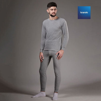 Daniel Men's Thermal Cotton 100% Underwear Sets Long Johns Soft Warm Long Underwear ( BLACK ) - Brando -  Basic Clothing for Men