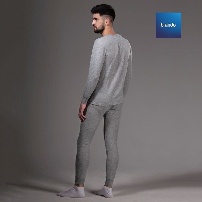 Daniel Men's Thermal Cotton 100% Underwear Sets Long Johns Soft Warm Long Underwear ( BLACK ) - Brando -  Basic Clothing for Men